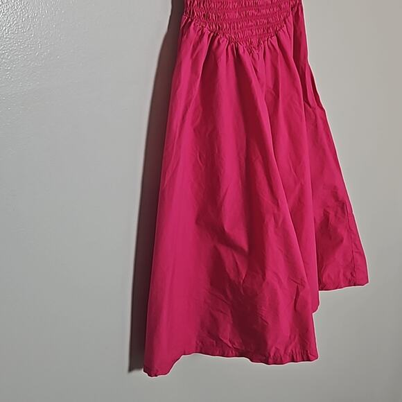 H&M Divided Hot Pink Surplice Sundress Sz 4 - Picture 4 of 9